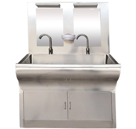 不锈钢双人洗手池